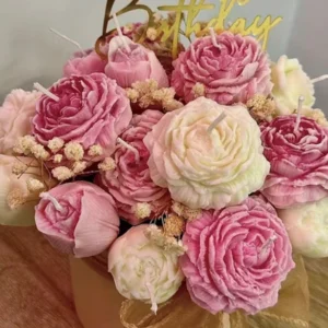 Juego 4 Moldes Silicón Flores Peonía Rosa Tulipán Capullo de Rosa velas jabones resina Colombia