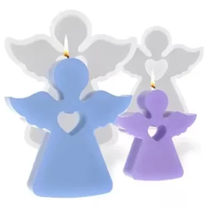 Molde Silicon Ángel 3D para Velas Navidad recordatorio jabones resina 9x8.5cm Colombia